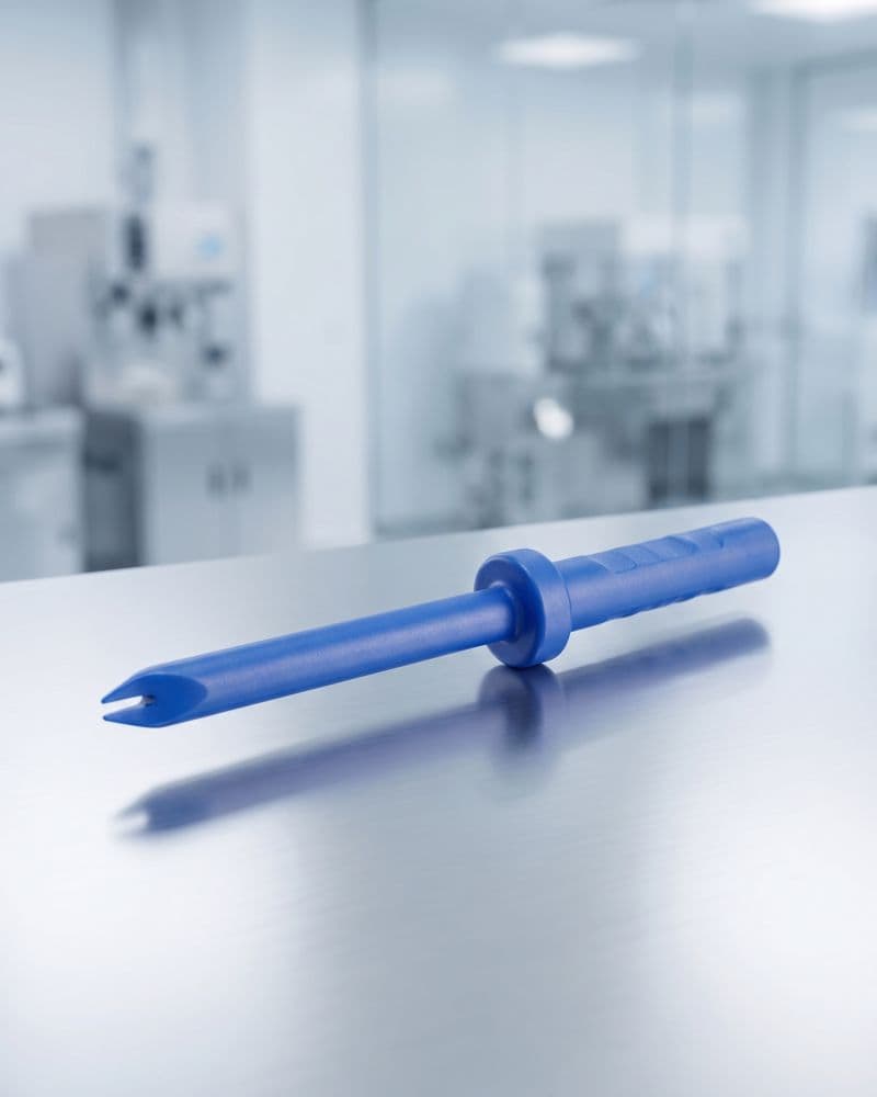 A blue scratch test device