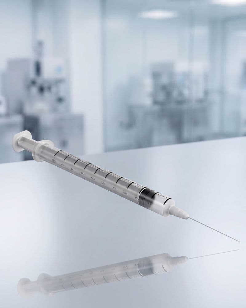 A syringe drawn up for subcutaneous immunotherapy